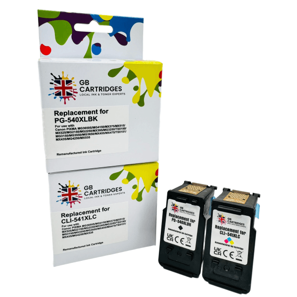 Compatible High Capacity Black PG-540XL & Tri-Colour CL-541XL Ink ...