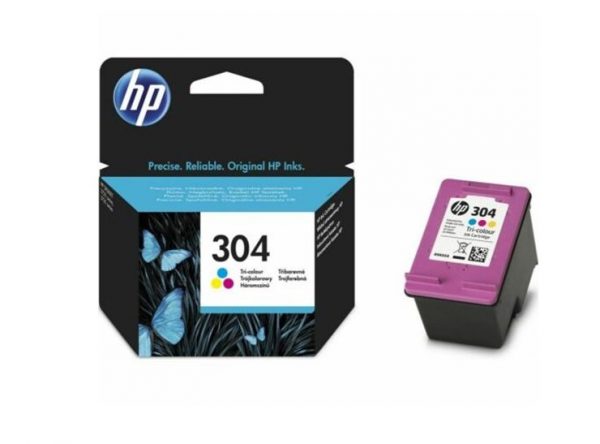 Geniune HP 304 Tri-Colour Ink Cartridge