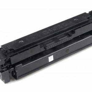 Single black toner cartridge close-up