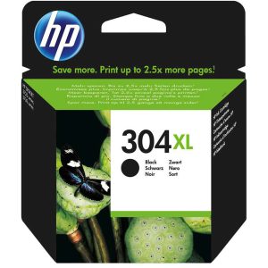 Genuine HP 304XL (High Capacity) Black Ink Cartridge - (N9K08AE)